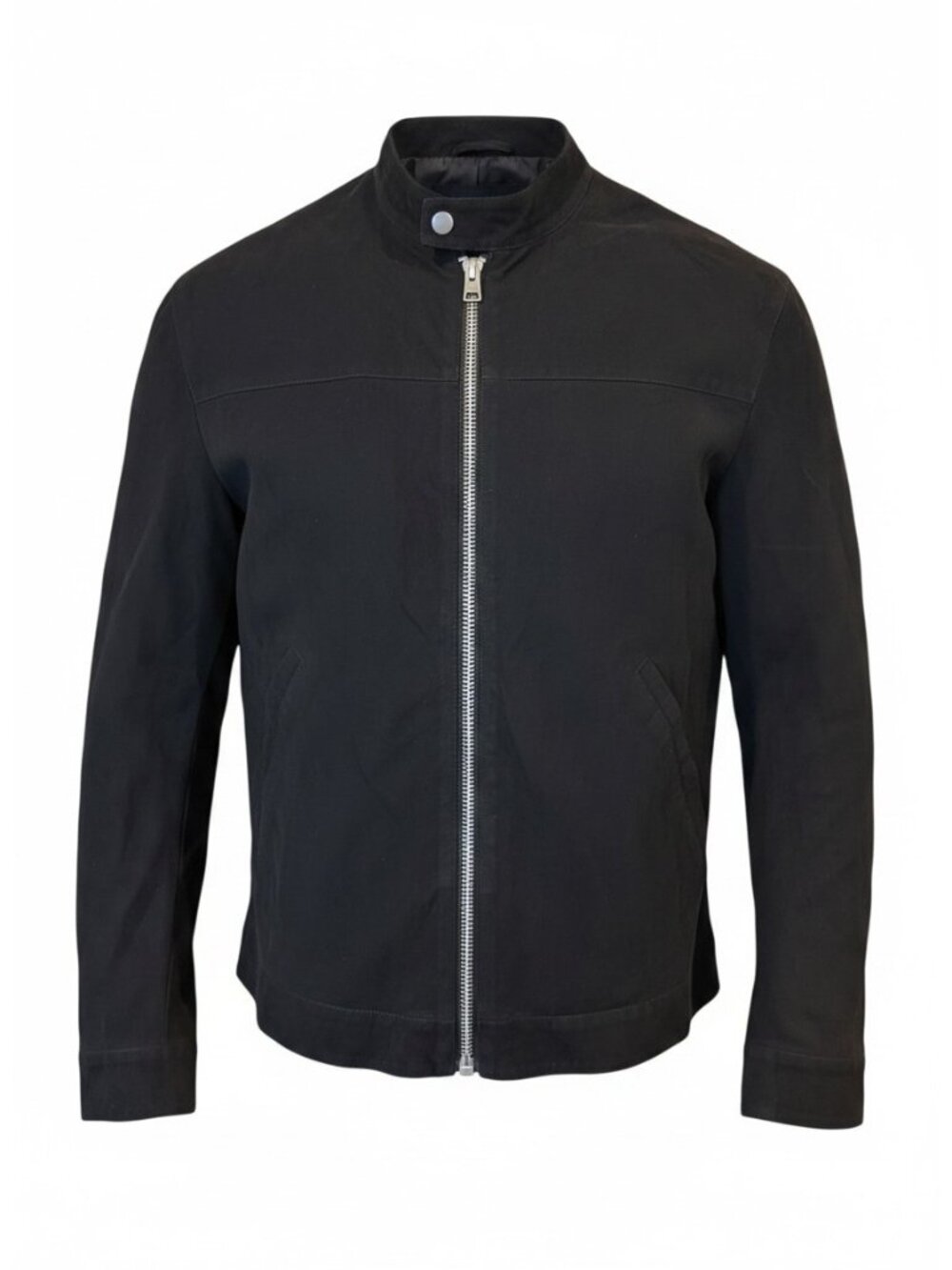 Quince 100% Suede Café Racer Jacket, Large NWT